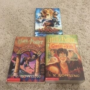 Harry Potter and Chronicles of Narnia paperback books